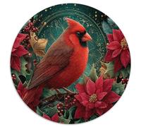 Hermosos cardenales, Flores de Pascua y Acebo Rompecabezas Rompecabezas Juego De Habilidad para Toda La Familia 1000pcs (67.5x67.5cm)