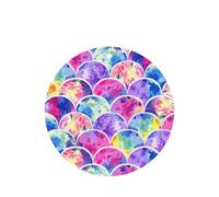 Hermosos colores arcoíris con estampado de sirena, 10 piezas de ambientador para coche, hojas colgantes perfumadas con cuerda para el hogar