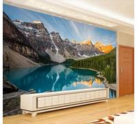 Hermosos Paisajes Ríos Bosques Escenarios 3D Papel Pintado Pared Fácil Instalación Oficina Sala Estar Sofá Dormitorio TV Fondos Decoración-200cm×140cm