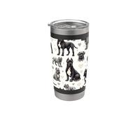 Hermosos perros patrón Cane Corso perro Vaso térmico de acero inoxidable de doble pared