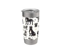 Hermosos perros patrón Cane Corso perro Vaso térmico de acero inoxidable de doble pared