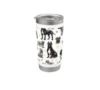 Hermosos perros patrón Cane Corso perro Vaso térmico de acero inoxidable de doble pared