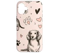 Hermosos Perros Salchicha Lindos Perros Salchicha Carcasa para iPhone 16 Plus