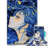 Hermosos Rompecabezas de 1000 Piezas de diosas de Anime para Adolescentes Ayudan a ejercitar el Cerebro Juguetes adictivos para Cultivar la Paciencia Un Gran Regalo (75x50cm)