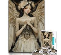 Hermosos Rompecabezas de ángeles para Adultos, Rompecabezas de 1000 Piezas, Ayuda al Cerebro a ejercitar, Juguetes adictivos para Cultivar la Paciencia, una Obra de Arte de 50x75cm