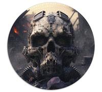 Hermosos Rompecabezas de Calaveras de 1000 Piezas para Adultos. Rompecabezas Redondos de 1000 Piezas para Adultos. Ideal para Enamorados, Navidad,Año Nuevo y San Valentín