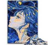 Hermosos Rompecabezas de diosas de Anime para Adolescentes, 1000 Piezas, desafío de Inteligencia Cerebral, Juguetes adictivos para decoración del hogar (38x26cm)