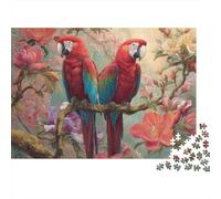 Hermosos Rompecabezas de Loros. Extremadamente desafiantes Pasar el Tiempo y Fortalecer Lazos. Apto para Todas Las Edades. 500 Piezas (52 x 38 cm).