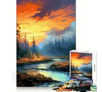 Hermosos Rompecabezas de paisajes Naturales para Adultos, 1000 Piezas, Pensamiento crítico, Tranquilidad, Ocio, Bordes Uniformes, Sorpresa Festiva (38x52cm)