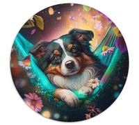 Hermosos Rompecabezas en Miniatura de Pastor Americano de 1000 Piezas para Adultos, de cartón, para Decorar, desafío Mental, para Adultos, Familia, Regalo navideño, 67,5 x 67,5 cm.