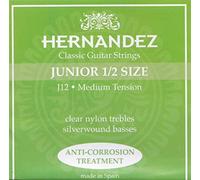 Hernandez JUNIOR SET J-12 - Cuerdas para guitarra de concierto (tamaño 1/2, tensión media), color verde