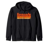 Hernando, Mississippi Estilo retro de los 80 Sudadera con Capucha