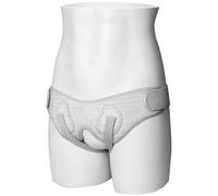 Hernia Inguinal Hombre, Ajustable Braguero Hernia Inguinal Hombre y Mujer, Alivia el Dolor Unilateral o Bilateral(Gray,L)