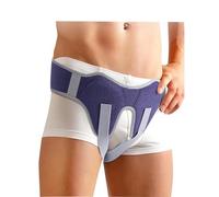 Hernia Inguinal Hombre, Cinturon Hernia Inguinal Mujer, Ajustable, 2 Almohadillas Compresión Extraíbles, Aliviar Dolor Bilateral (M/L/XL)(XL)