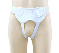 Hernia Inguinal para Hernia Inguinal para Hombres y Mujeres, Braguero para Hernias, Lado Izquierdo o Derecho, con 4 Almohadillas de Compresión Extraíbles y Correas Elásticas Ajustables(Small)