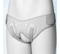 Hernia Inguinal para Hombres y Mujeres, Apto para Braguero Hernia Inguinal Unilaterales O Bilaterales, Alivio Del Dolor, Ajustable con 2 Pares de Almohadillas de Compresión Extraíbles(Large)