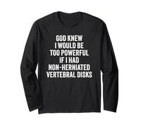 Herniated Disks Funny Friend Joke Manga Larga