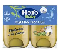 Hero Baby Buenas Noches Verduritas a la Crema 2x190 gr