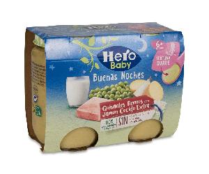 Hero Baby Guisantes Tierno Jamon 2X190Gr