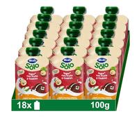 Hero Baby Mi Merienda Bolsitas de Yogurín Griego con Zumos de Fruta y Cookies - Para Bebés a Partir de los 12 Meses - Pack de 18 x 100 g