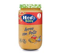 Hero Baby Natur Tarrito de Puré de Arroz con Pollo para Bebés a partir de 6 meses Pack de 4 x 235 g