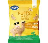 Hero Baby - Puff Snack de Queso, 12g, Ingredientes 100% Naturales, Fuente Natural de Fibra, Sin Sal Añadida, Sin Aceite de Palma, Sin Aditivos, Snack Infantil