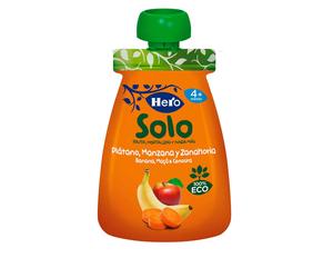 Hero Baby Solo Manzana Plata Zanaho 100G - Papilla ecológica manzana y zanahoria bebé