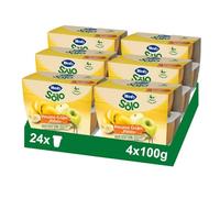 Hero Baby Tarrito Infantil - Tarritos Multifrutas Selectas, Sin Aceite de Palma, Sin azúcares añadidos, Para Bebés desde 4 meses, 100% Fruta, 6 Packs de 4x100gr
