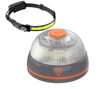 Hero Driver LED Pack Baliza V16 Conectada Certificada DGT + Lámpara Frontal LED Recargable USB-C - Seguridad Vial 2026