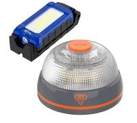 Hero Driver LED Pack Promoción Baliza V16 Conectada Certificada DGT + Mini Foco de Trabajo LED Pocket Light Recargable USB-C - Seguridad Vial 2026