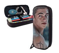 Hero Fiennes-Tiffin - Estuche de piel con compartimentos, bolsa de almacenamiento grande, bolsa de papelería para oficina y universidad, color, 5.0cm*10.5cm*20.5cm, Estuche para lápices