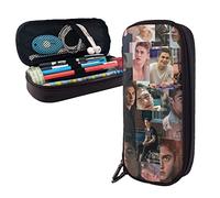 Hero Fiennes-Tiffin - Estuche de piel con compartimentos, bolsa de almacenamiento grande, bolsa de papelería para oficina y universidad, color, 5.0cm*10.5cm*20.5cm, Estuche para lápices
