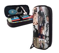 Hero Fiennes-Tiffin - Estuche de piel con compartimentos, bolsa de almacenamiento grande, bolsa de papelería para oficina y universidad, color, 5.0cm*10.5cm*20.5cm, Estuche para lápices