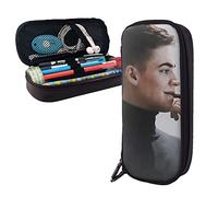 Hero Fiennes-Tiffin - Estuche de piel con compartimentos, bolsa de almacenamiento grande, bolsa de papelería para oficina y universidad, color, 5.0cm*10.5cm*20.5cm, Estuche para lápices