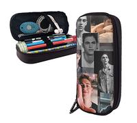 Hero Fiennes-Tiffin - Estuche de piel con compartimentos, bolsa de almacenamiento grande, bolsa de papelería para oficina y universidad, color, 5.0cm*10.5cm*20.5cm, Estuche para lápices