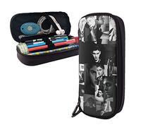 Hero Fiennes-Tiffin - Estuche de piel con compartimentos, bolsa de almacenamiento grande, bolsa de papelería para oficina y universidad, color, 5.0cm*10.5cm*20.5cm, Estuche para lápices