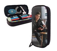 Hero Fiennes-Tiffin - Estuche de piel con compartimentos, bolsa de almacenamiento grande, bolsa de papelería para oficina y universidad, color, 5.0cm*10.5cm*20.5cm, Estuche para lápices