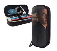 Hero Fiennes-Tiffin - Estuche de piel con compartimentos, bolsa de almacenamiento grande, bolsa de papelería para oficina y universidad, color, 5.0cm*10.5cm*20.5cm, Estuche para lápices