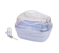 hero-s Transportín para hámster, jaula de transporte, jaula de viaje portátil, animales pequeños, con botella de agua, bolsa de transporte para cobayas