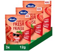 Hero Snack de Chips de Fresa +36m 3x12 gr