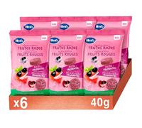 Hero Snack Tortitas de Arroz y Frutos Rojos sin aditivos ni aceite de palma- Pack de 6x40gr