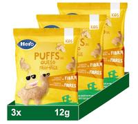 Hero Snacks Puffs en Forma de Llama Sabor Queso +36m 3x12 gr