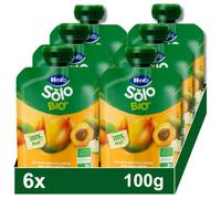 Hero Solo Bio Bolsita de Manzana, Melocotón y Mango +4m 6x100 gr