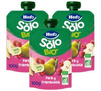 Hero Solo Bio Bolsita de Pera y Frambuesa +4m 3x100 gr