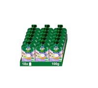 Hero Solo Bio Bolsitas Plátano Arándanos Yogur Avena Desde 6 Meses, 18x100g | Merienda ecológica de fruta, Formato pouch práctico, Baby, Rica en fibra, Sin aceite de palma, Sin azúcares añadidos