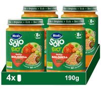 Hero Solo Bio Tarrito de Pasta Boloñesa ECO +8m 4x190 gr