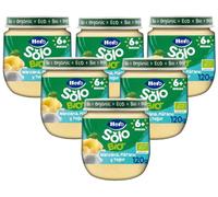 Hero Solo Bio Tarrito de Yogur, Manzana y Plátano +6m 6x120 gr
