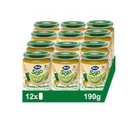 Hero Solo Bio Tarritos Brócoli Guisante y AOVE Desde 6 Meses, 12x190g | Menú infantil casero, Aceite prensado en frío, Baby, Sin sal ni conservantes, Textura suave homogénea, Ingredientes naturales