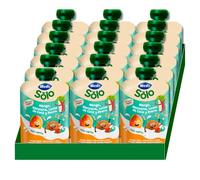 Hero Solo Bolsita Fruta Bebé, Manzana Melón Plátano, Sin Conservantes ni Colorantes, Desde 6 Meses, 100 g x 6U