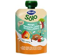 Hero Solo Bolsita Fruta Mango Avena y Coco Bebé Desde 6 Meses, 100 g | Merienda natural en pouch, Con cereal integral, Baby, 100% natural, Sin conservantes, Sin colorantes